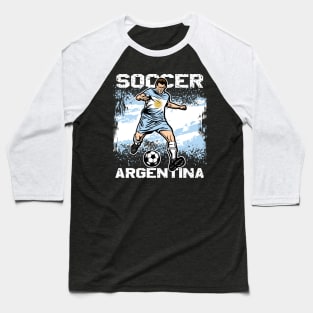 Argentina Futol Soccer Player Baseball T-Shirt